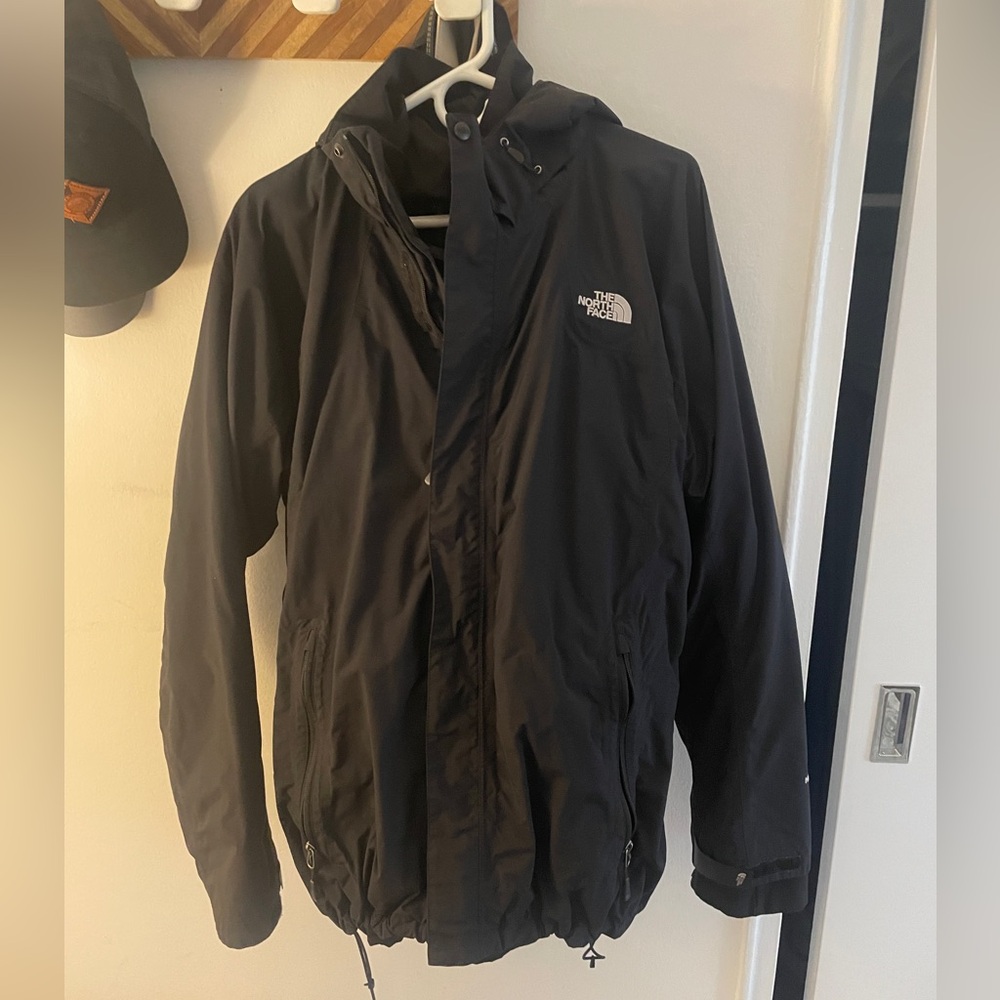 Black Northface Parka - Black - XL